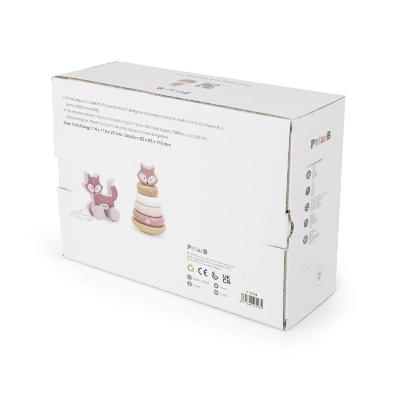 Set stivuitor si jucarie de tras Vulpe PolarB Viga